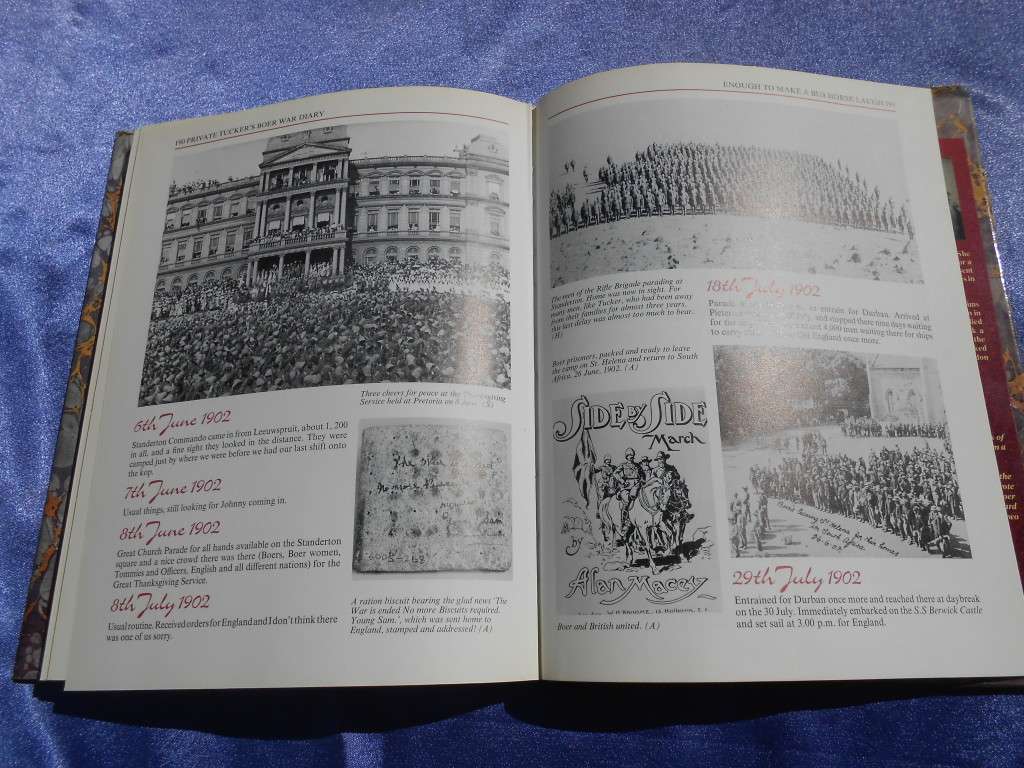 `Private Tucker`s Boer War Diary`  Pamela Todd, David Fordham.  The Tvl War of 1899, 1900, 1901 & 19