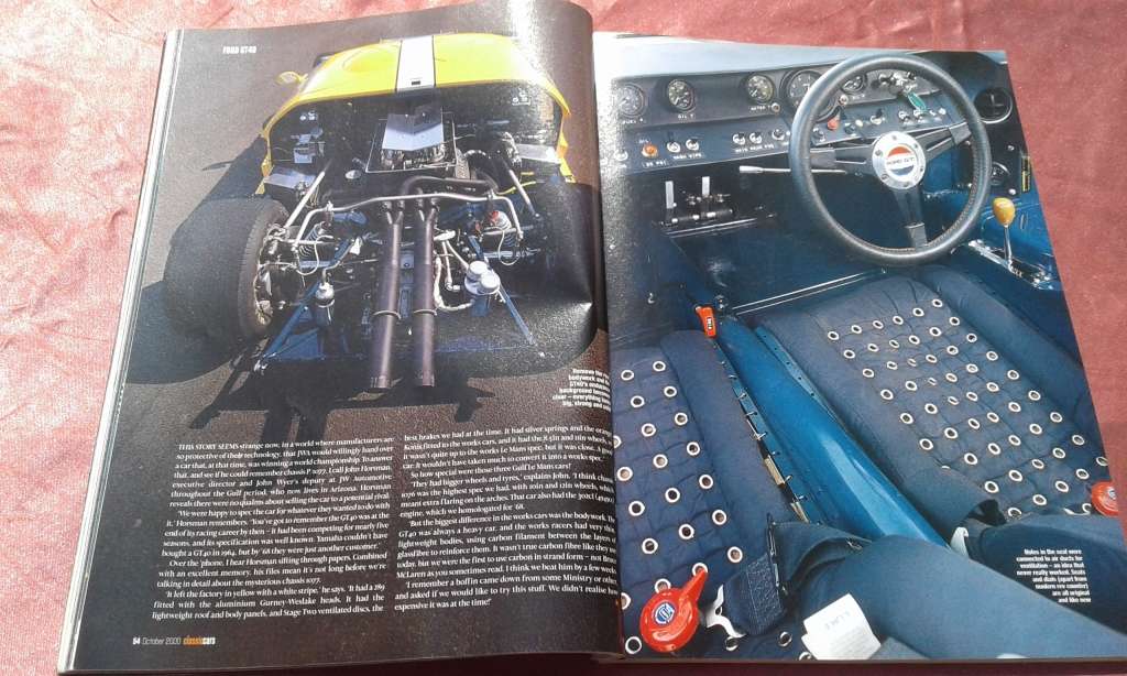 Thoroughbred & Classics Cars magazine.  October, 2000.