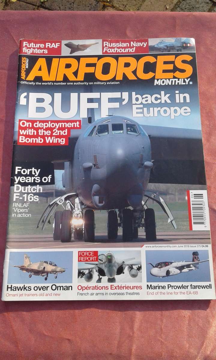 Airforces monthly magazine.  June, 2019.