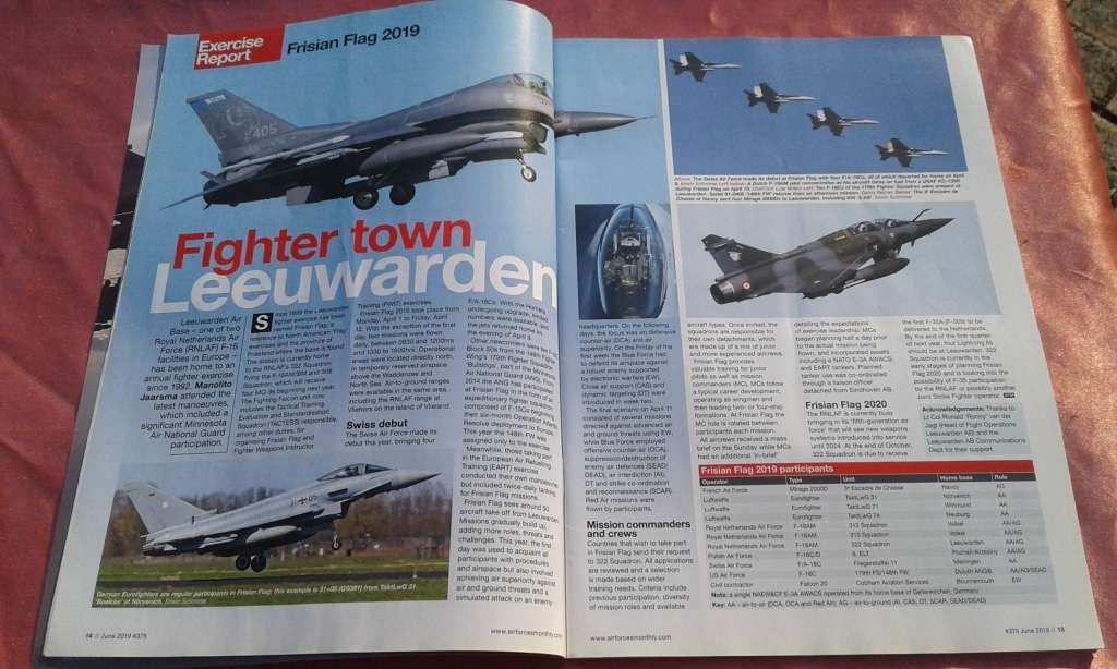 Airforces monthly magazine.  June, 2019.