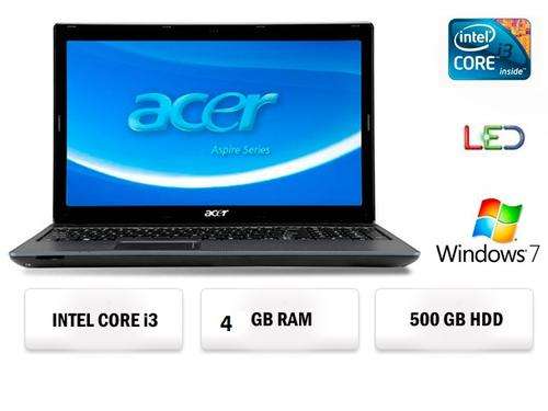 Acer Aspire 5733 15.6 inch (Intel Core i3-380M Processor, 4 GB RAM, 500 GB HDD, Webcam, Windows 7
