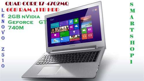 LENOVO IDEAPAD Z510 , QUAD CORE I7,6GB RAM,1TB HDD ,2GB NVIDIA GPU,COLOR WHITE BRAND NEW