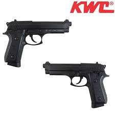 KWC FULL METAL PT92  BB PISTOL KIT - 1500 bbs FREE+2 co2 gas cannister