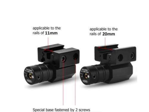 Red Dot Laser Sight Tactical Pistol Laser Sight Adjustable 11mm-20mm Picatinny Weaver Mount