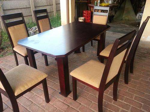 Dinning Table, **DINING TABLE WITH 6 X CHAIRS** VALUED R10000**