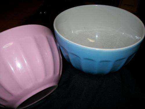 Vintage Pair of Large Mixing Bowls