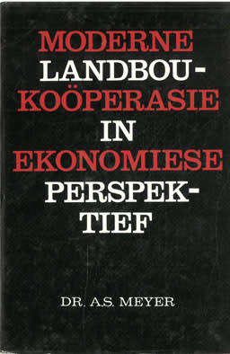 Moderne landbou-kooperasie in ekonomiese perspektief.