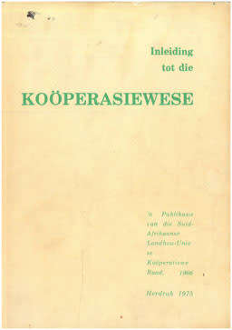 Inleiding tot die Kooperasiewese.