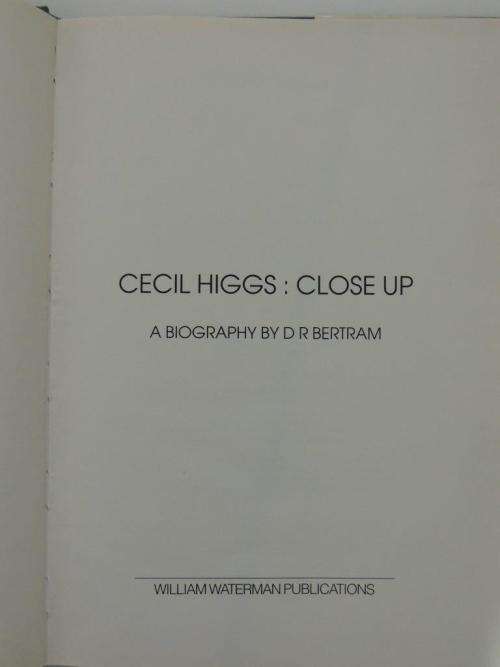CECIL HIGGS  CLOSE UP by Dieter Bertram