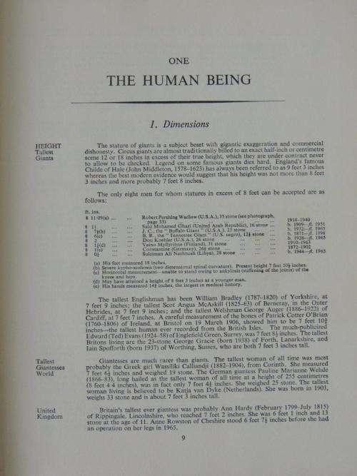 THE GUINNESS BOOK OF RECORDS 1965 - 12TH EDITION - Compiled by Norris and Ross McWhirter