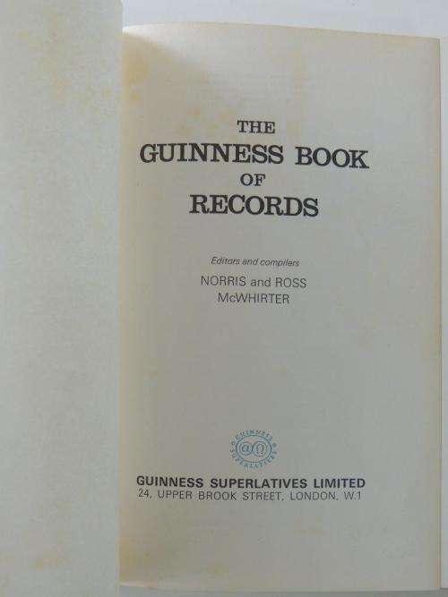 The Guinness Book of Records with South African records 1968 - McWhirter, McWhirter, Rosenthal