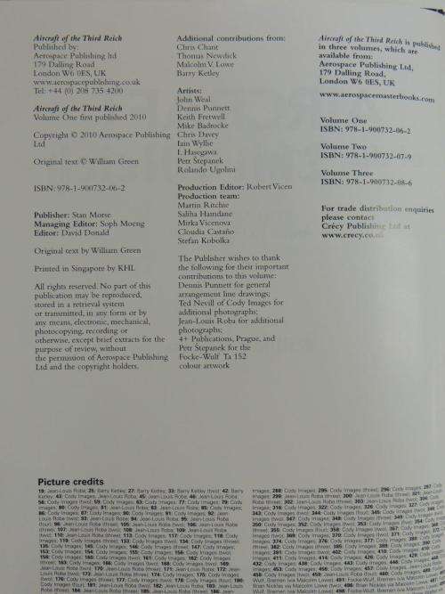 Aircraft of the Third Reich: Volume One: Arado to Focke-Wulf - William Green