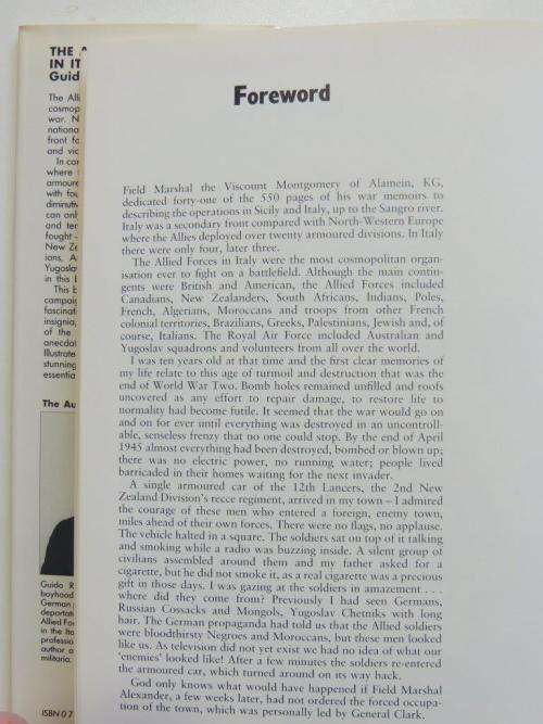 The Allied Forces in Italy 1943-45 - by Guido Rosignoli