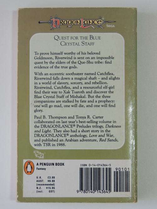 Riverwind the Plainsman PreludesII Volume 1 The Dragonlance Saga - Paul Thompson, Tonya Carter