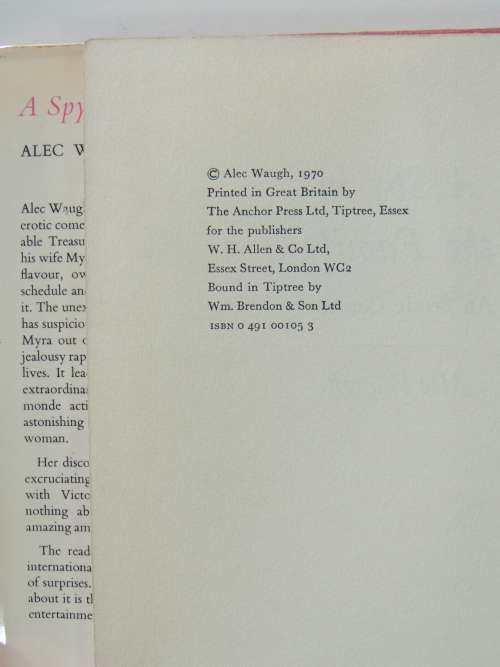 A Spy in the Family: An Erotic Comedy - First Edition - Alec Waugh