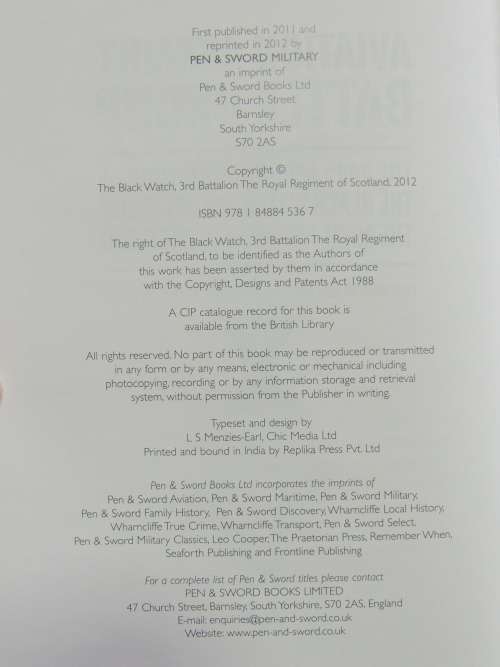 Aviation Assault Battlegroup: The 2009 Afghanistan Tour of The Black Watch, 3rd Battalion The Royal