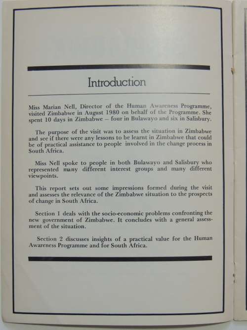 Zimbabwe Today - M.L. Nell