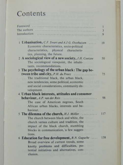 South Africa`s Urban Blacks: Problems and Challenges - ed. G. Marais and R. van der Kooy