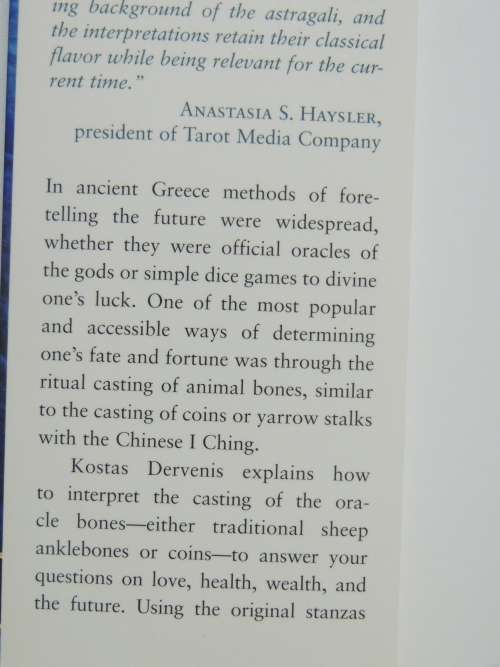 Oracle Bones Divination  The Greek I Ching - Kostas Dervens