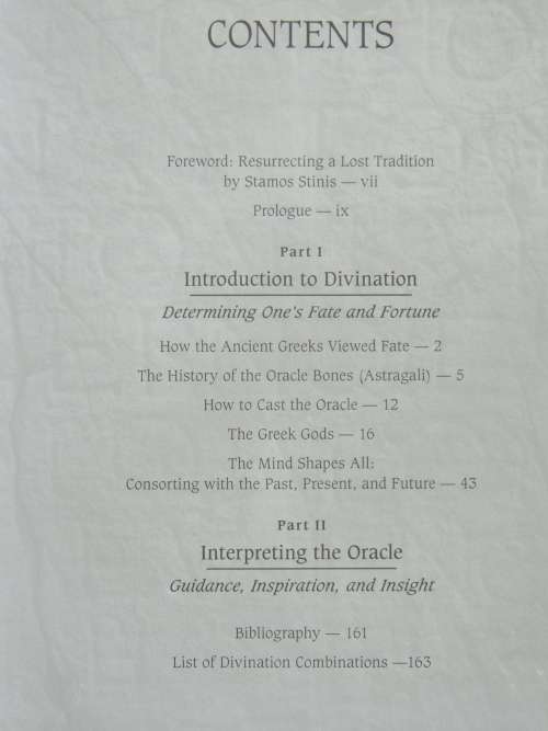 Oracle Bones Divination  The Greek I Ching - Kostas Dervens