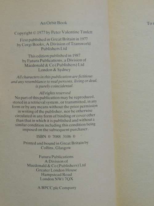 The Twilight of the Serpent - 3rd and Final Volume in Trilogy - Peter Valentine Timlett