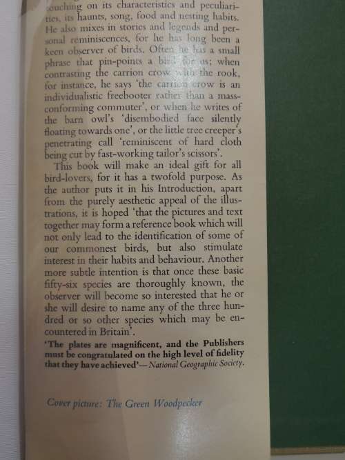 Birds of Town and Village - Paintings by Basil Ede, Text by WD Campbell