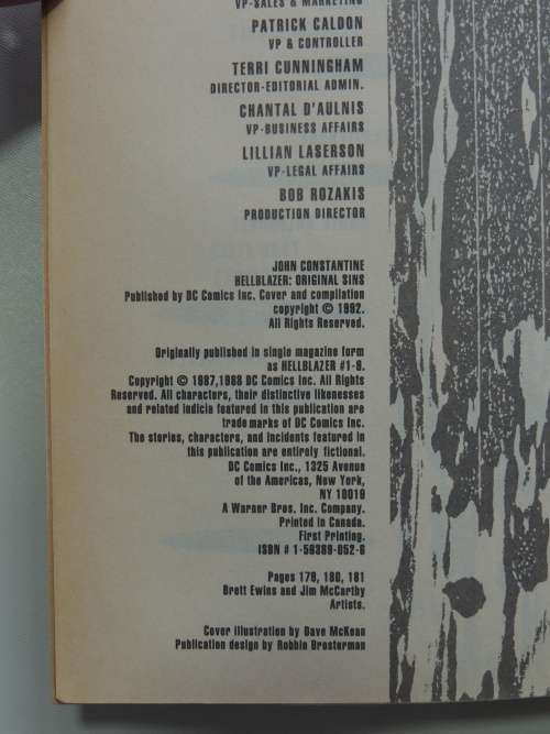 DC Comics - Hellblazer: Original Sins - Jaime Delano