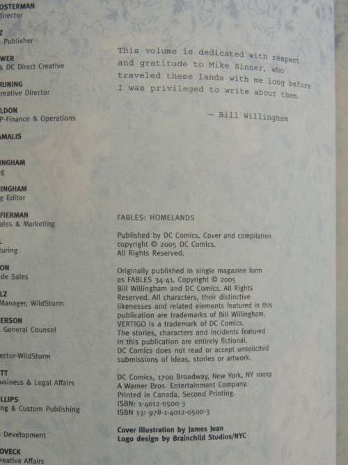 Vertigo: Fables - Homelands - Bill Willingham