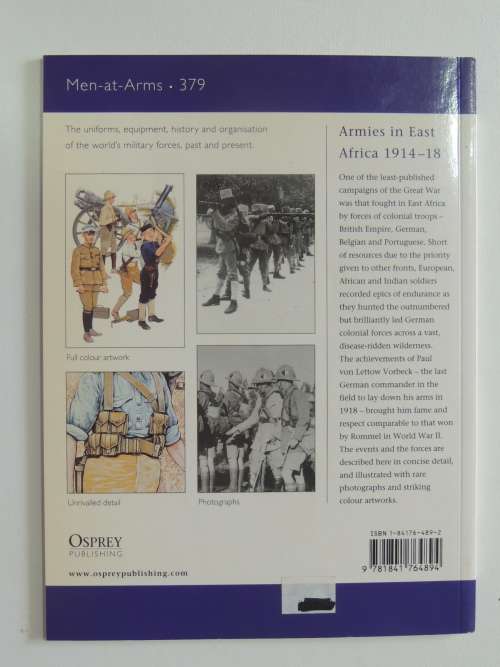Osprey Men-At-Arms Series: Armies In East Africa 1914-18 - Peter Abbot