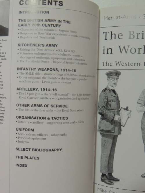 Osprey Men-At-Arms Series: The British Army In World War 1 (3 volumes) - Mike Chappell