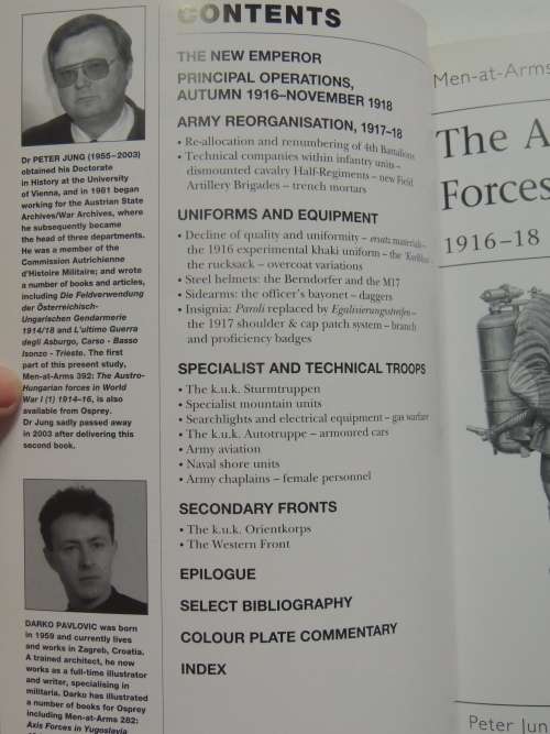 Osprey Men-At-Arms Series: The Austro-Hungaraian Forces In World War 1 (1) and (2) - Peter Jung