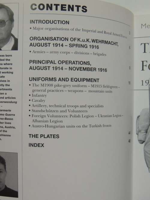 Osprey Men-At-Arms Series: The Austro-Hungaraian Forces In World War 1 (1) and (2) - Peter Jung