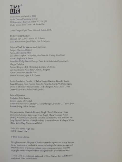 War On The High Seas - The Third Reich - Editors of TIME LIFE BOOKS