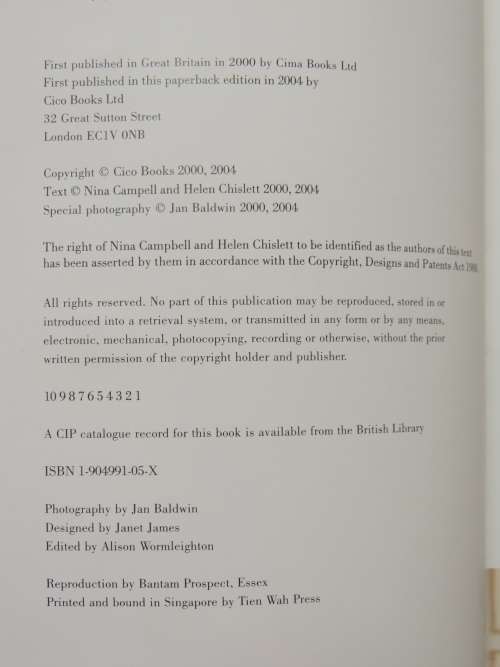 Nina Campbell`s Decorating Secrets - Easy Ways to Achieve a Professional Look - Helen Chislet DESIGN