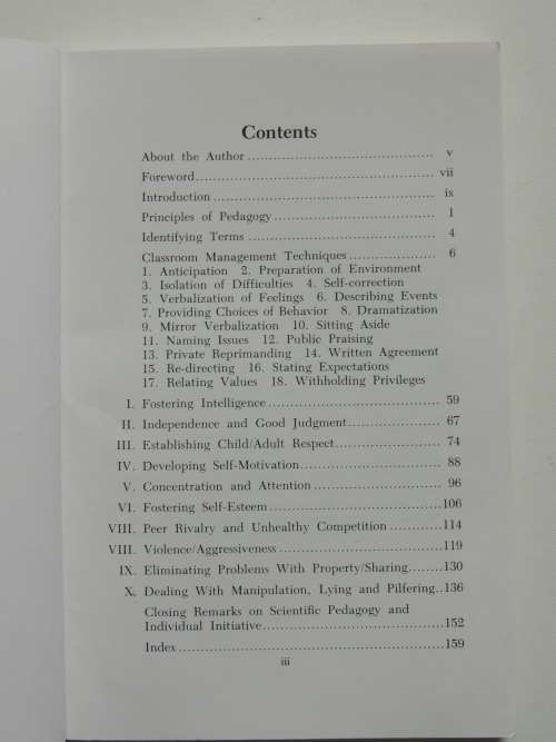 Montessori Class Management - Franco Albanesi