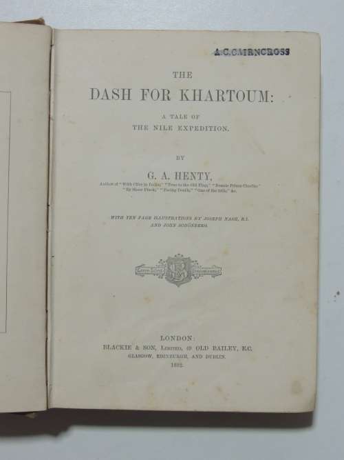 The Dash for Khartoum - A Tale of the Nile Expedition - GA Henty