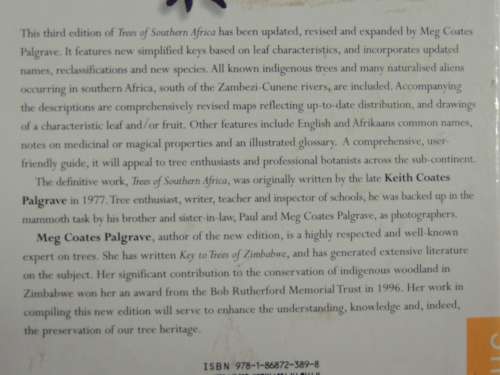 TREES of Southern Africa - 3rd Ed. - Keith and Meg Coates Palgrave