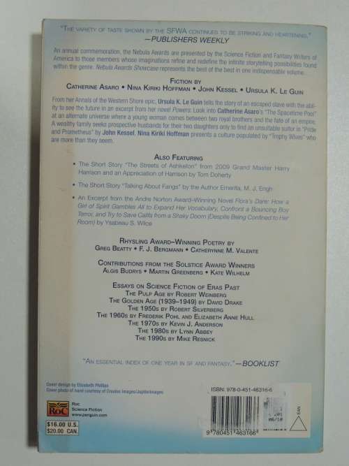 Nebula Awards Showcase 2010 - The Year`s Best SF and Fantasy - Ed. Bill Fawcett