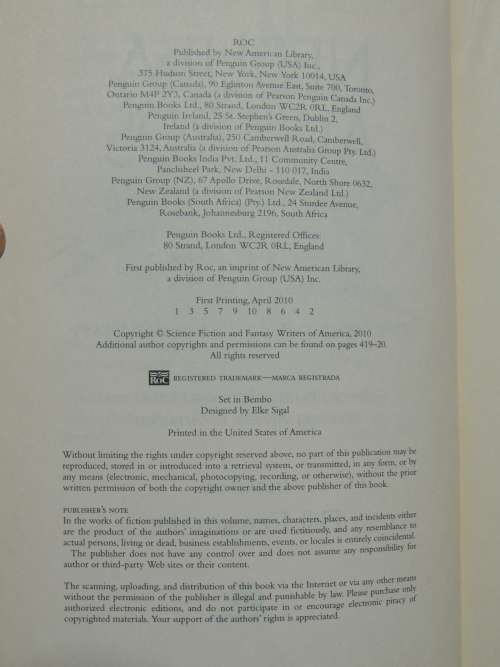 Nebula Awards Showcase 2010 - The Year`s Best SF and Fantasy - Ed. Bill Fawcett