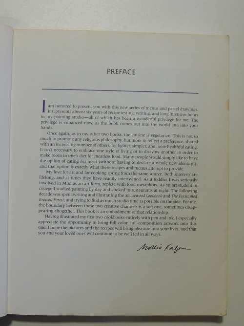 Still Life With Menu Cookbook - 50 New Meatless Menus  - Mollie Katzen