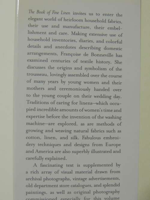 The Book of Fine Linen - Francois de Bonneville
