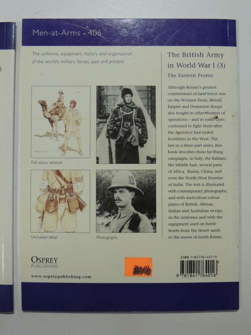 Osprey Men-At-Arms Series: The British Army In World War 1 (3 volumes) - Mike Chappell
