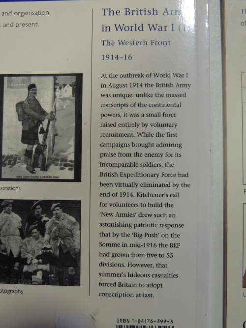 Osprey Men-At-Arms Series: The British Army In World War 1 (3 volumes) - Mike Chappell