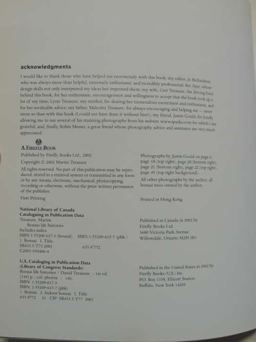 Bonsai Life Histories - The Lives of Over 50 Bonsai Trees in Photos & Words - Martin Treasure