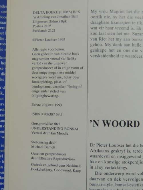 Bemeester Bonsai Pieter Loubser