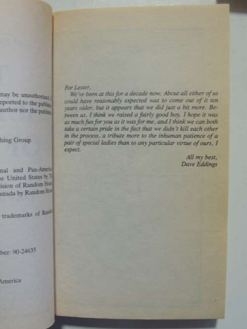 The Malloreon 5Vol`s -Guardians West, King Murgos, Demon Lord K,Sorceress D,Seeress K -David Eddings