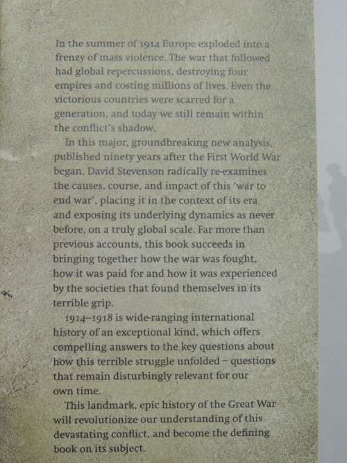 1914 - 1918  The History Of The First World War - David Stevenson