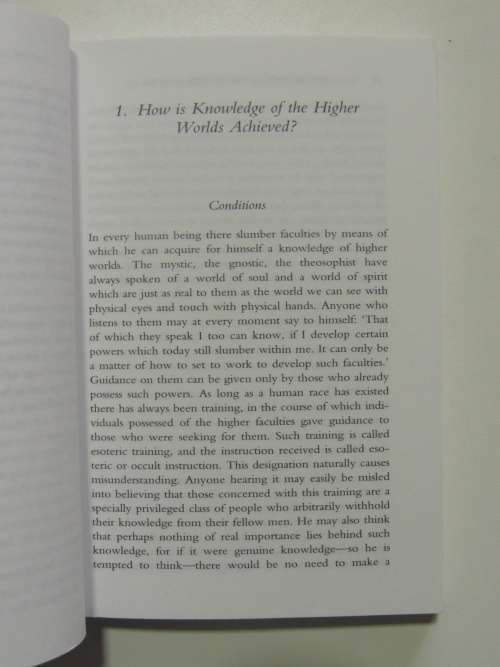 Knowledge of the Higher Wolrds - How is it Achieved? - Rudolf Steiner