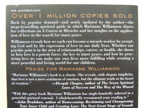 A Return to Love - Reflections on the Principles of A Course in Miracles - Marianne Williamson