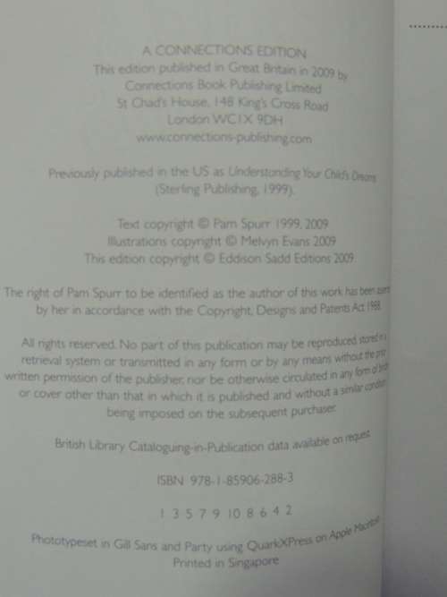 Your Child`s Dreams - A Parent and Child Workbook - Dr Pam Spurr